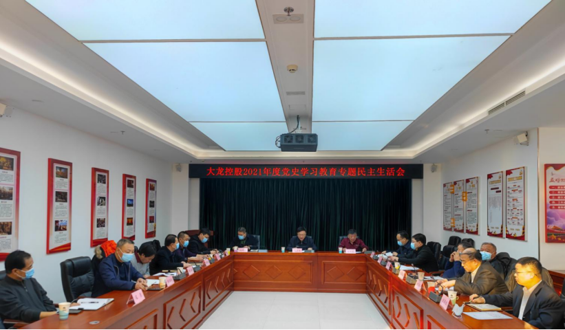 豪运国际控股党委召开2021年度党史学习教育专题民主生涯会