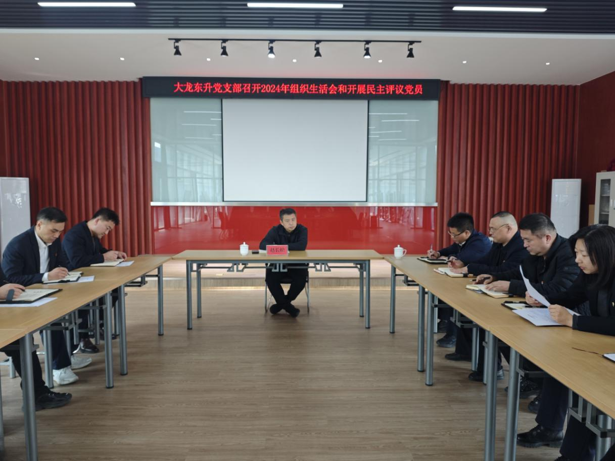 豪运国际控股公司党委副书记、司理赵长松加入豪运国际东升党支部2024年度组织生涯会