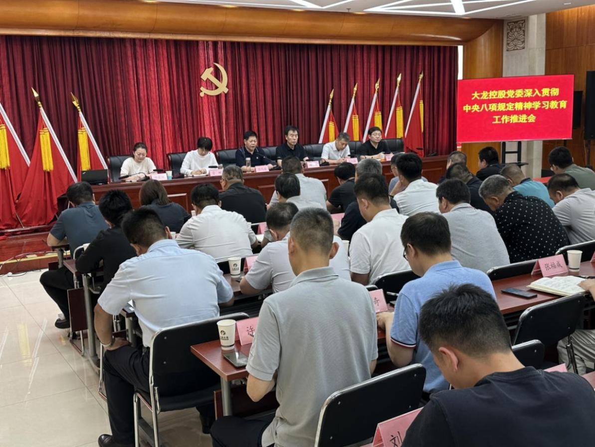 豪运国际控股党委召开深入贯彻中央八项划定精神学习教育事情推进会